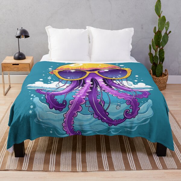 Item preview, Adorable jellyfish flaunting sunglasses designed and sold by NiRia Spot.