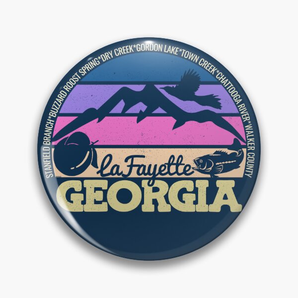Item preview, LaFayette Georgia Sunset Retro Vintage Local Pride Logo designed and sold by CRHPOD20.