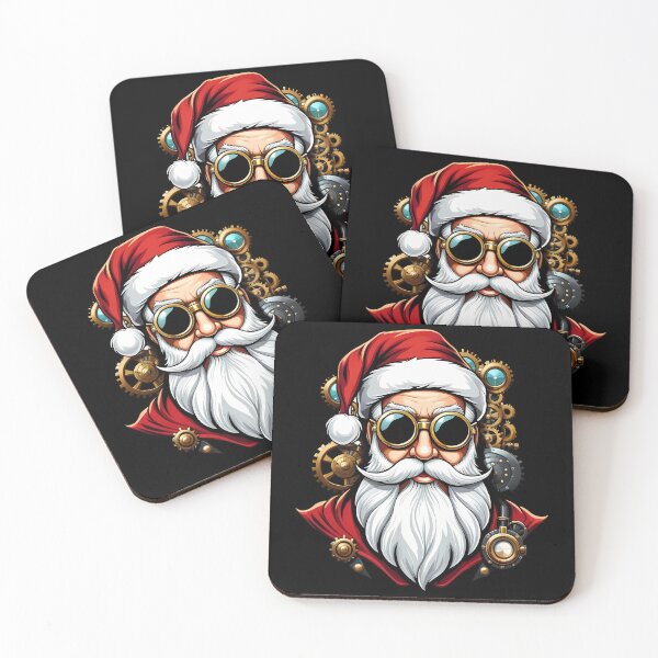 Item preview, Steampunk Santa Claus Face Steam Punk Christmas Xmas designed and sold by ZNOVANNA.