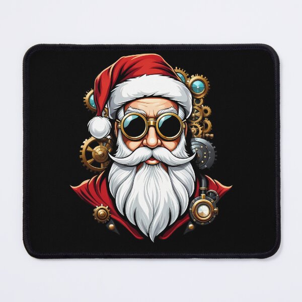 Item preview, Steampunk Santa Claus Face Steam Punk Christmas Xmas designed and sold by ZNOVANNA.