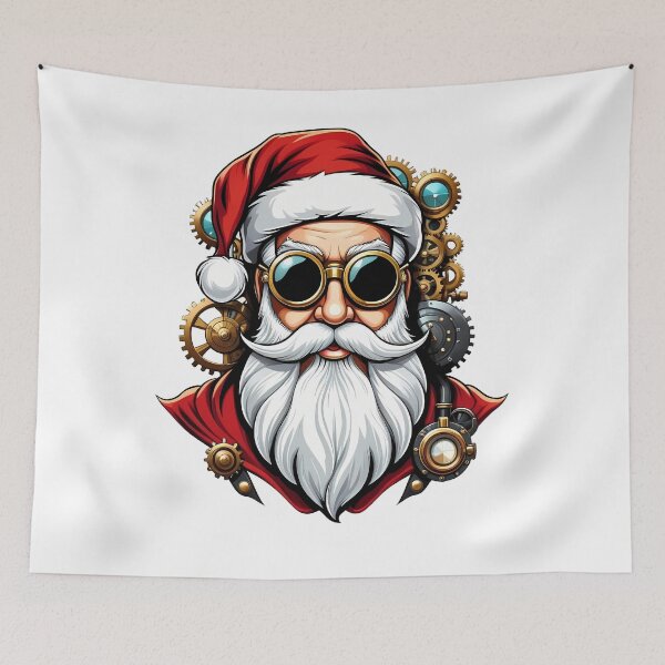 Item preview, Steampunk Santa Claus Face Steam Punk Christmas Xmas designed and sold by ZNOVANNA.