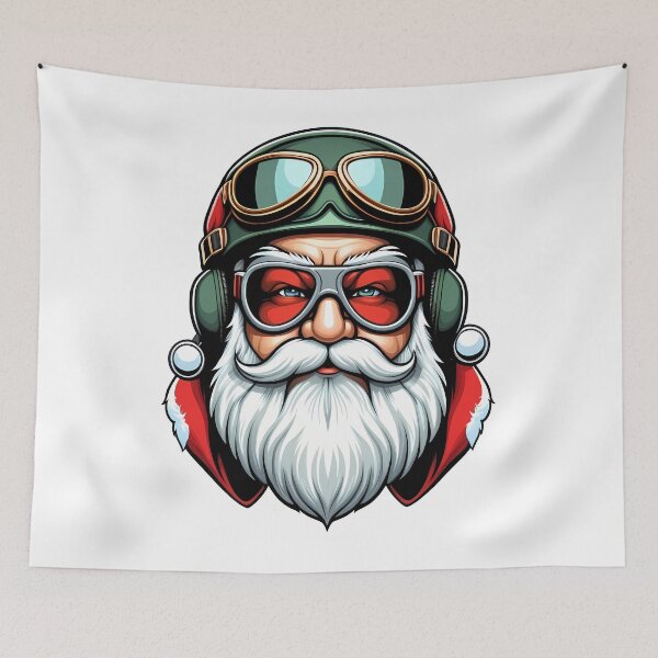 Item preview, Santa Racer Pilot Funny Retro Racing Christmas Xmas designed and sold by ZNOVANNA.