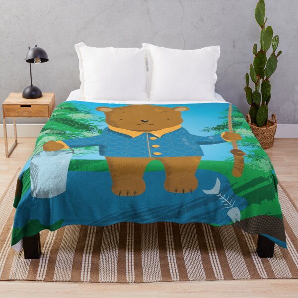 Item preview, Fishing Brown Bear designed and sold by iCraftCafe.