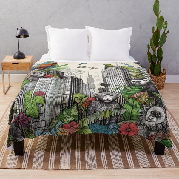 Item preview, Geometric Urban Doodle Jungle designed and sold by Imaginarium of Chaos falcon88 .