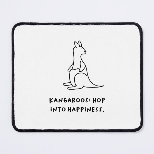 Item preview, "Kangaroos: Hop Into Happiness." designed and sold by RM-Journey.