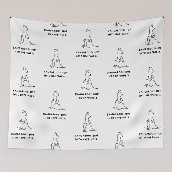 Item preview, "Kangaroos: Hop Into Happiness." designed and sold by RM-Journey.