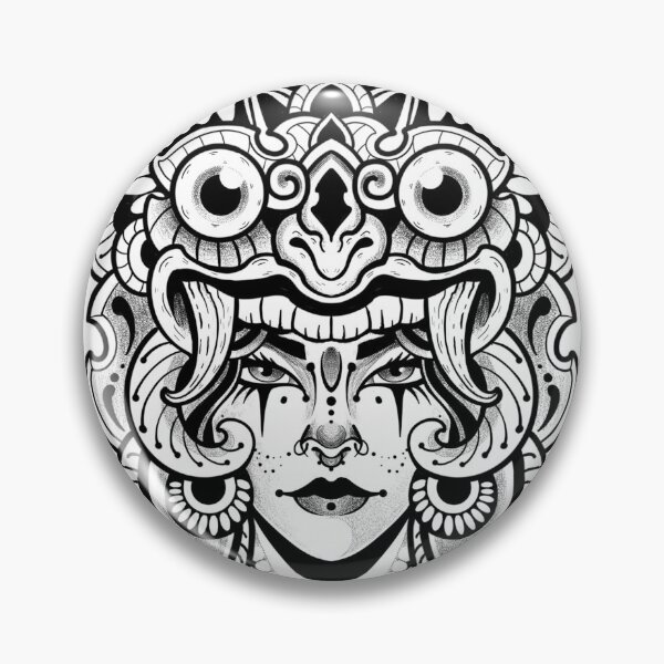 Item preview, Woman with Hindu Buddha ornaments designed and sold by 7Delamancha.