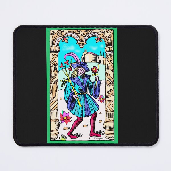 Item preview, Troubadour, scratch card engraving in colors designed and sold by voicivoila.