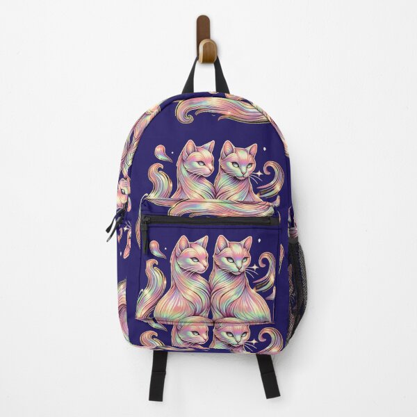 Item preview, Two Cats in a Holographic Embrace designed and sold by branaghbel.