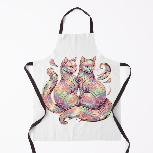 Item preview, Two Cats in a Holographic Embrace designed and sold by branaghbel.