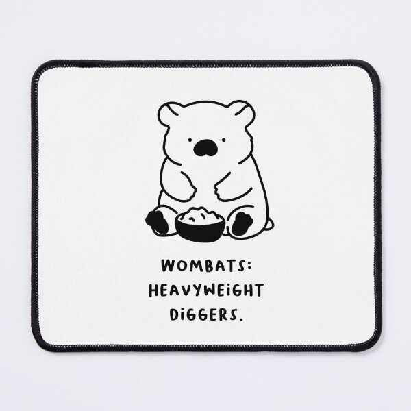 Item preview, "Wombats: Heavyweight Diggers." designed and sold by RM-Journey.