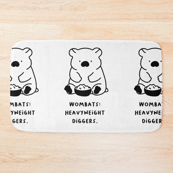 Item preview, "Wombats: Heavyweight Diggers." designed and sold by RM-Journey.
