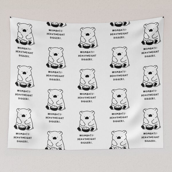 Item preview, "Wombats: Heavyweight Diggers." designed and sold by RM-Journey.