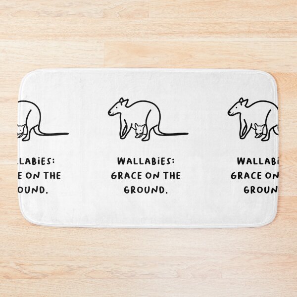 Item preview, "Wallabies: Grace on the Ground." designed and sold by RM-Journey.