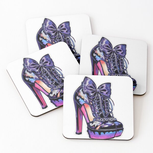 Item preview, COQUETTE VIXEN AESTHETIC LACE UP HEELS BOWS STICKER designed and sold by Arts4U.