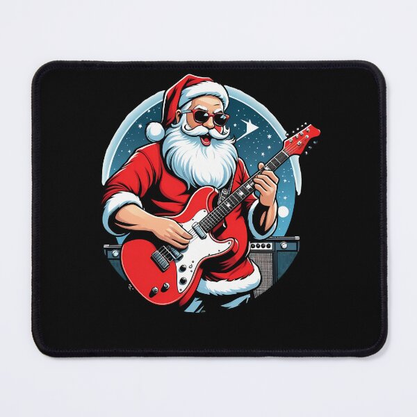 Item preview, Santa Claus Rocker Guitar Player Rock & Roll Christmas designed and sold by ZNOVANNA.