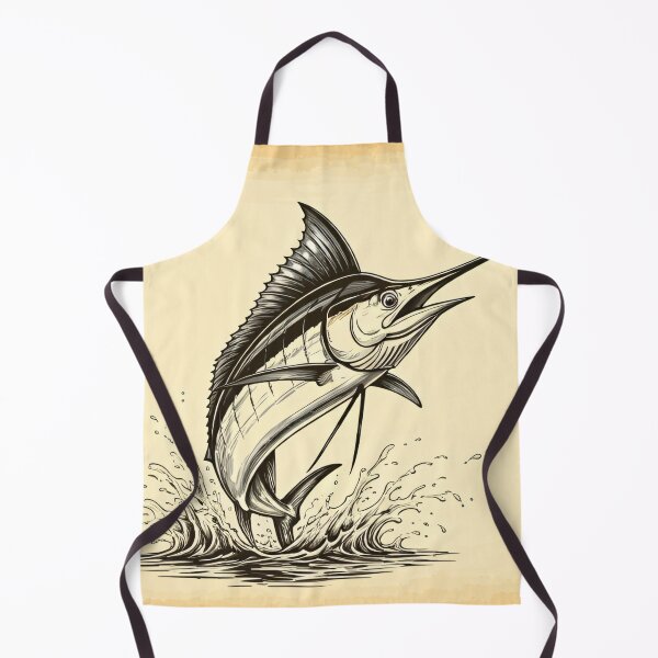 Item preview, Vibrant marlin leaps from water in dynamic motion designed and sold by homydesign.