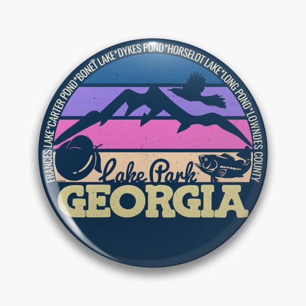 Item preview, Lake Park Georgia Sunset Retro Vintage Local Pride Logo designed and sold by CRHPOD20.