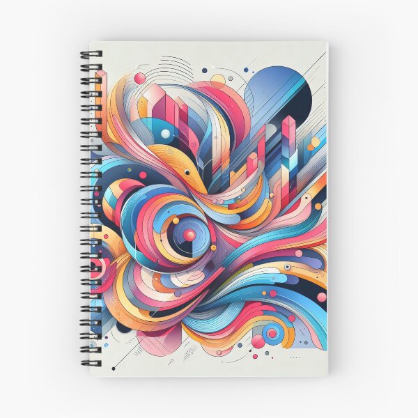 Item preview, A vibrant abstract artwork with swirling lines, geometric shapes, and a kaleidoscope of colors designed and sold by homydesign.
