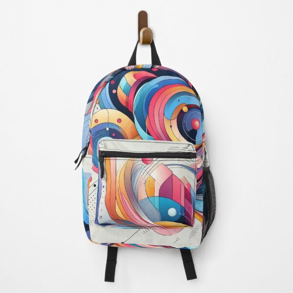 Item preview, A vibrant abstract artwork with swirling lines, geometric shapes, and a kaleidoscope of colors designed and sold by homydesign.