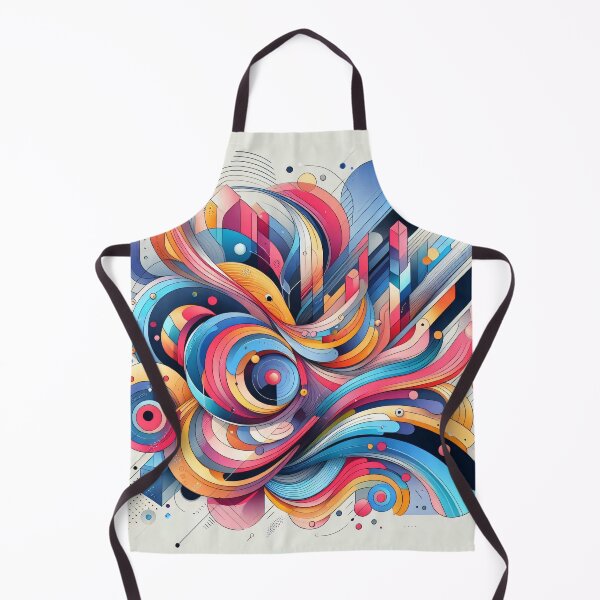 Item preview, A vibrant abstract artwork with swirling lines, geometric shapes, and a kaleidoscope of colors designed and sold by homydesign.