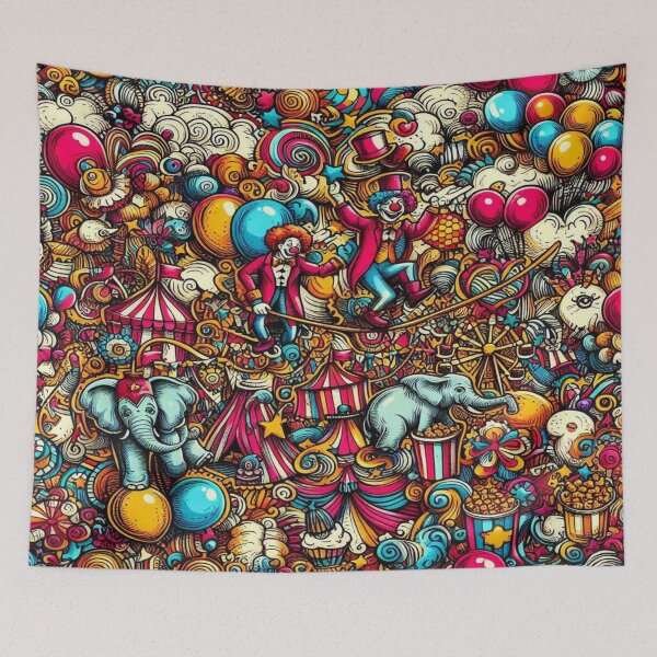 Item preview, Circus Dreams Doodle Mashup designed and sold by Imaginarium of Chaos falcon88 .