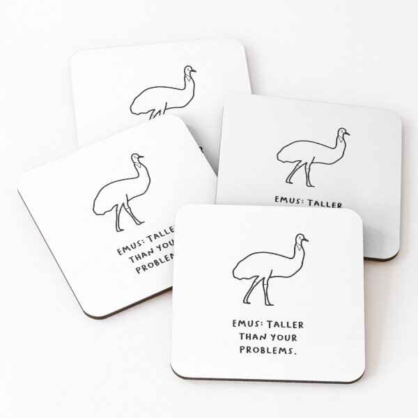 Item preview, "Emus: Taller Than Your Problems." designed and sold by RM-Journey.