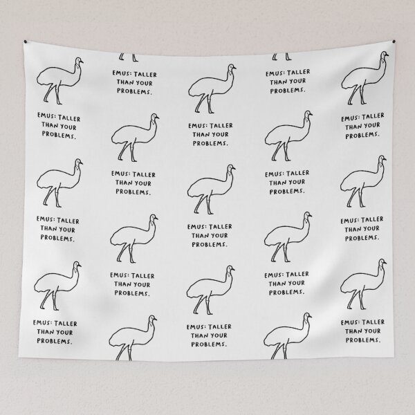 Item preview, "Emus: Taller Than Your Problems." designed and sold by RM-Journey.