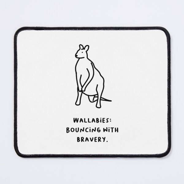 Item preview, "Wallabies: Bouncing with Bravery." designed and sold by RM-Journey.