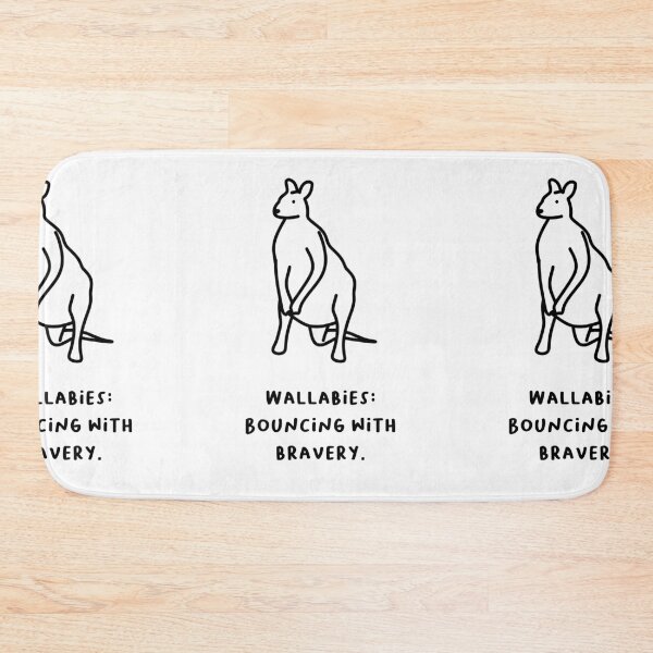 Item preview, "Wallabies: Bouncing with Bravery." designed and sold by RM-Journey.