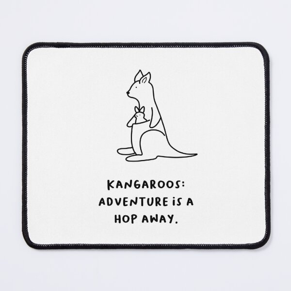 Item preview, "Kangaroos: Adventure Is a Hop Away." designed and sold by RM-Journey.
