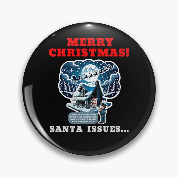 Item preview, Merry Christmas - Santa's Parking Ticket designed and sold by Manic Merch Designs.