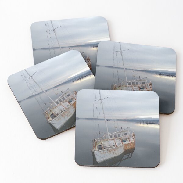 Item preview, Boat marooned in Old Town, Dye's Inlet, Silverdale, Washington, USA designed and sold by SeptemberMorn.