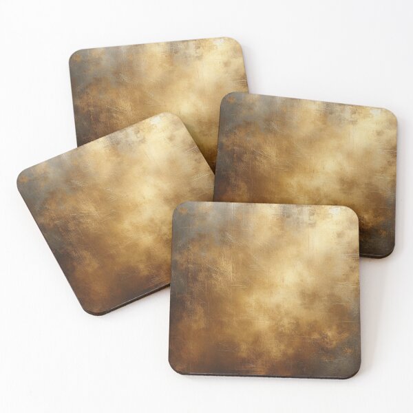 Item preview, Abstract golden texture with dynamic brush strokes and patterns designed and sold by homydesign.