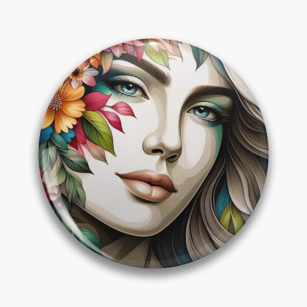 Item preview, Vibrant digital art of flowers and swirls surrounding a blurred center designed and sold by homydesign.