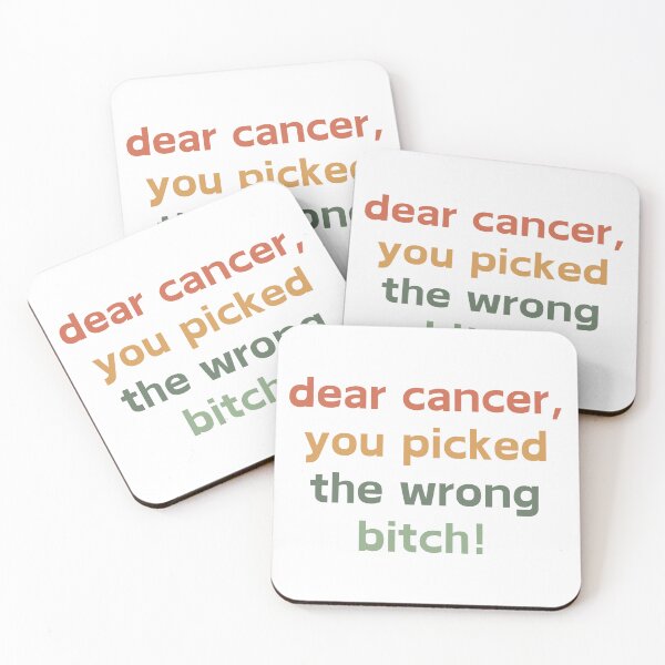 Item preview, Dear Cancer, You Picked The Wrong Bitch, Breast Cancer designed and sold by faridman.
