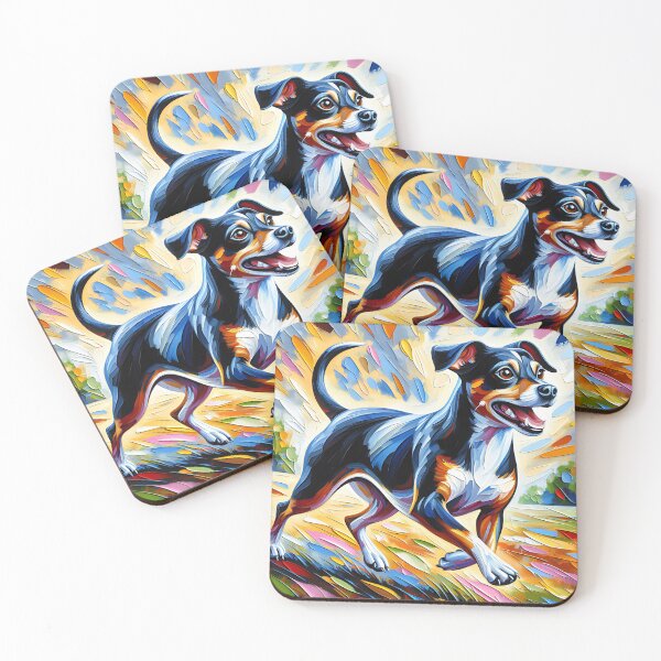 Item preview, Brazilian Terrier Dog Portrait Acrylic Art Print Pet Portrait Gifts for Dog Lovers designed and sold by Puppy Puzzles Plus.