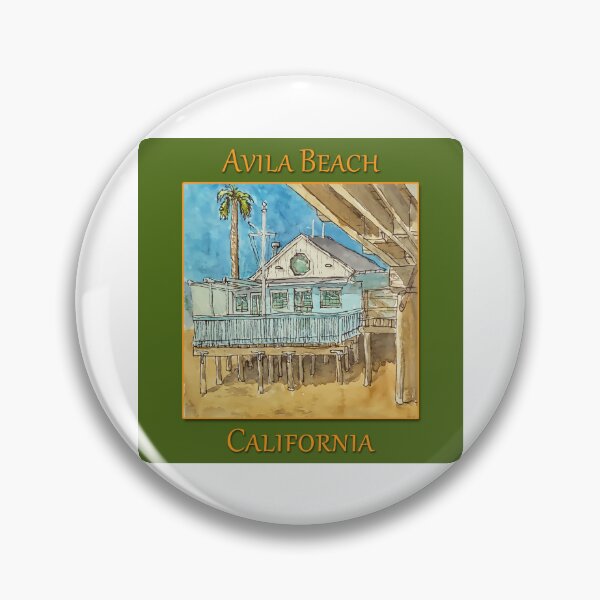 Item preview, Cute building along the beach Avila Beach California designed and sold by welshdesigns.