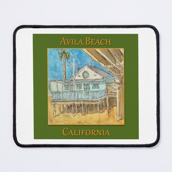 Item preview, Cute building along the beach Avila Beach California designed and sold by welshdesigns.