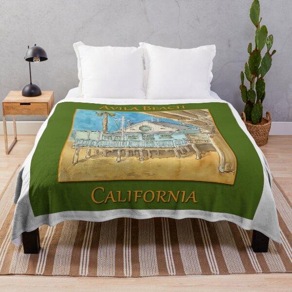 Item preview, Cute building along the beach Avila Beach California designed and sold by welshdesigns.