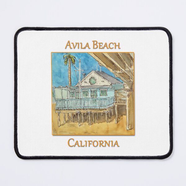 Item preview, Cute building along the beach Avila Beach California designed and sold by welshdesigns.