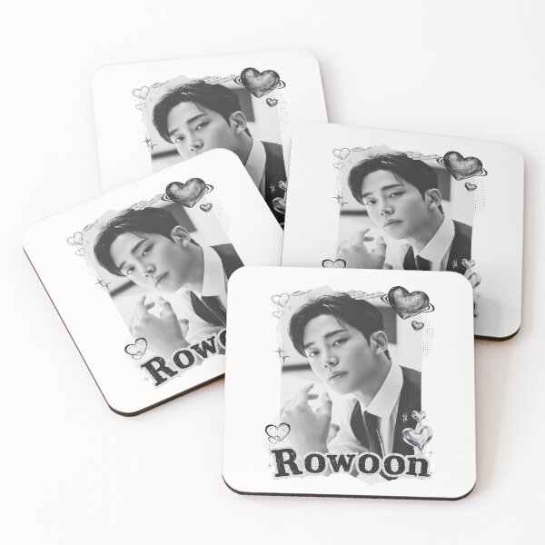 Item preview, Rowoon Collage: K-Drama Star in Monochrome designed and sold by AJUNICE STUDIO.