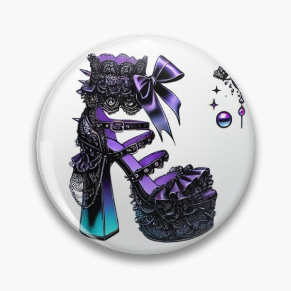 Artikelvorschau, CYBER GOTH AESTHETIC LOLITA COQUETTE PLATEAU-ABSATZ-AUFKLEBER entworfen und verkauft von Arts4U.