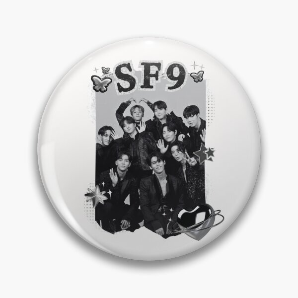 Item preview, SF9 Collage: Iconic Black and White Style designed and sold by AJUNICE STUDIO.