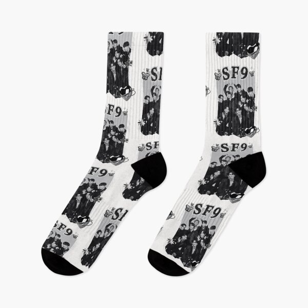 Item preview, SF9 Collage: Iconic Black and White Style designed and sold by AJUNICE STUDIO.