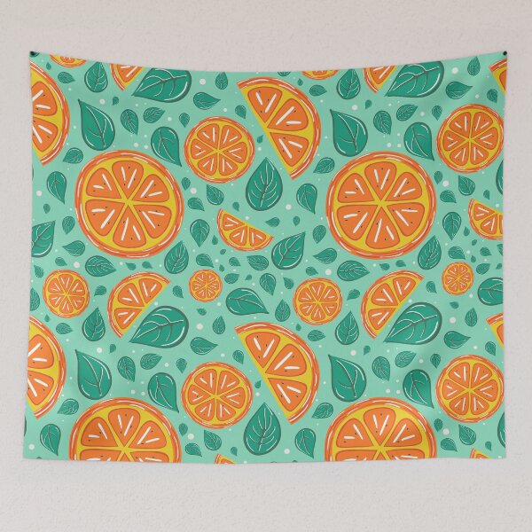 Item preview, Patrón de cítricos: naranjas designed and sold by Nathifa Simon.