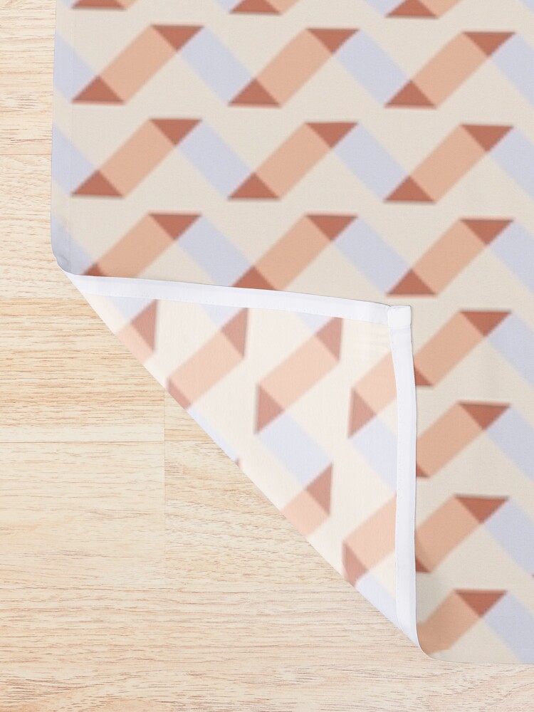 Alternate view of Geometric Pattern: Spiral: Timber Shower Curtain