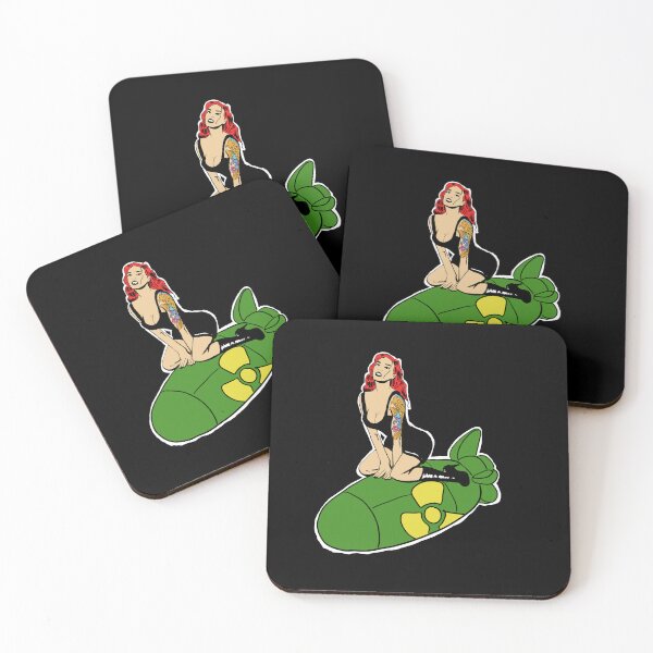 Item preview, Pin up girl riding a bomb designed and sold by SilentlyRob668.