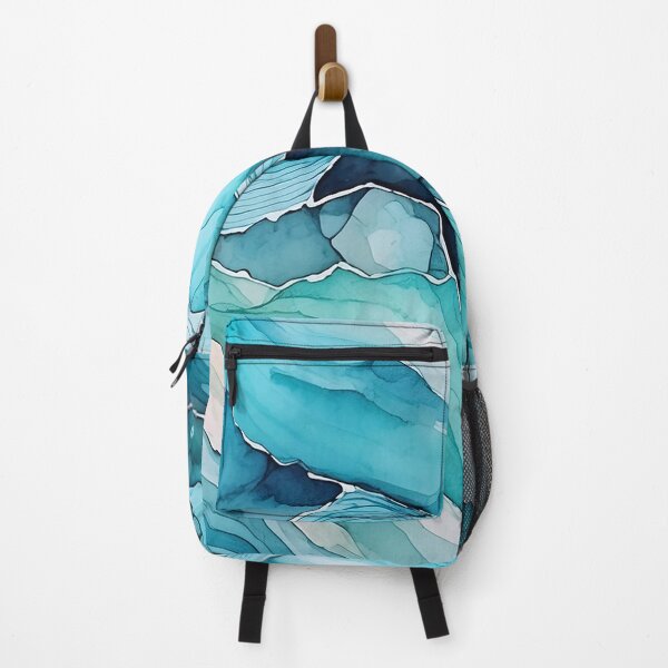 Item preview, Abstract painting of swirling blue and green hues, reminiscent of water and waves designed and sold by homydesign.