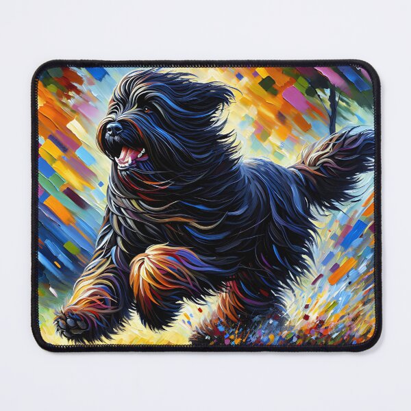 Item preview, Briard Dog Portrait Acrylic Art Print Pet Portrait Gifts for Dog Lovers designed and sold by Puppy Puzzles Plus.